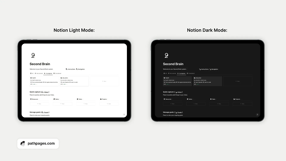 Dark mode light mode